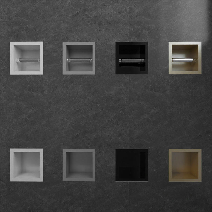 Paper holder wall niche